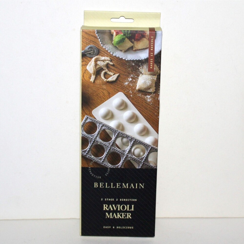 Ravioli Maker press Bellemain 1.5" makes 12 pierogi dumpling metal mold